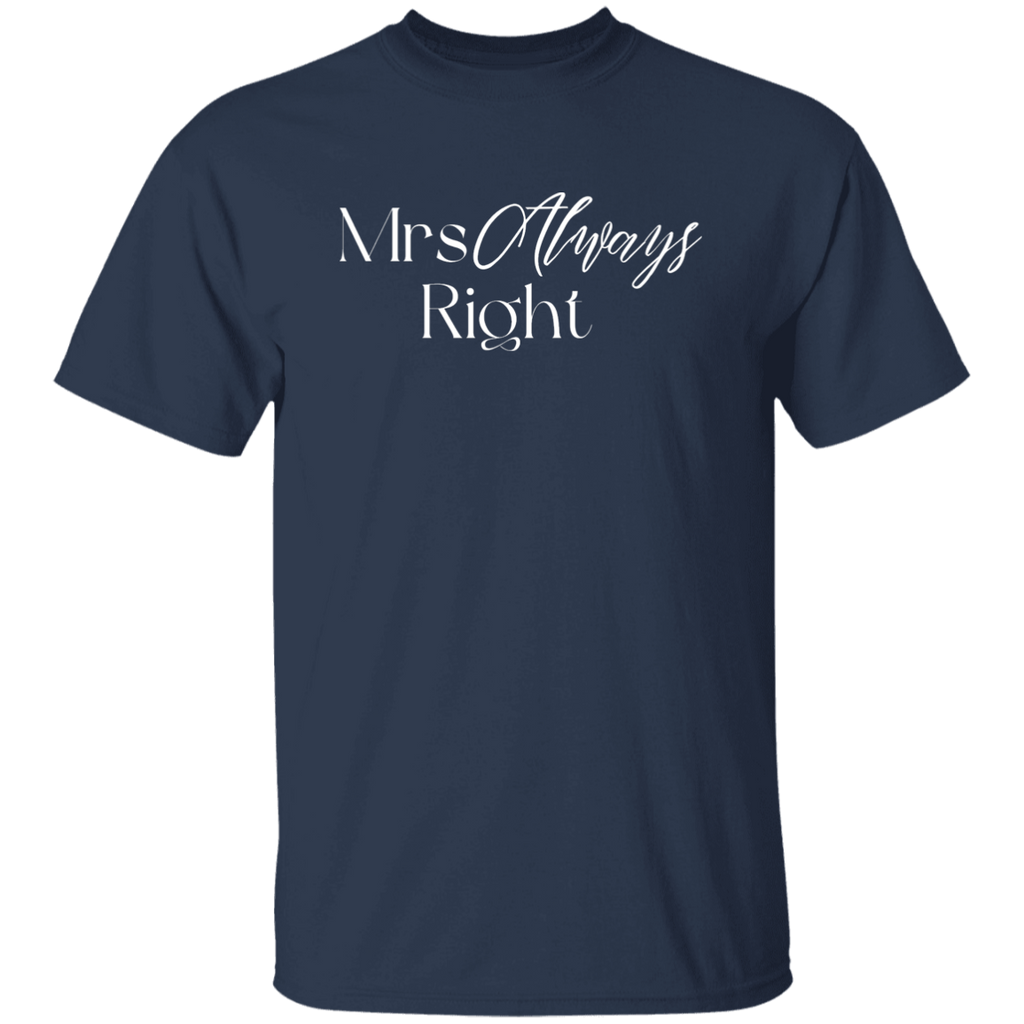 Mrs. Always Right (white letters)