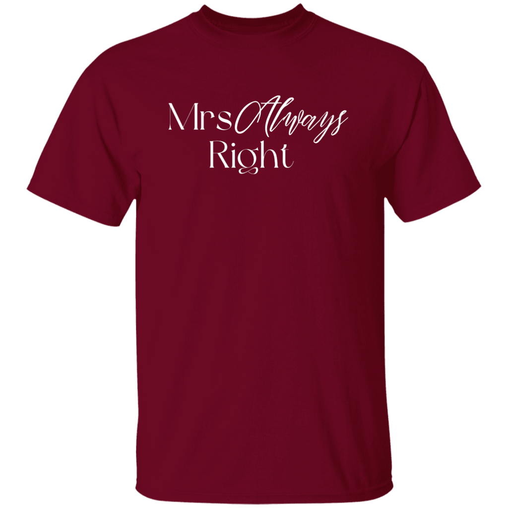 Mrs. Always Right (white letters)