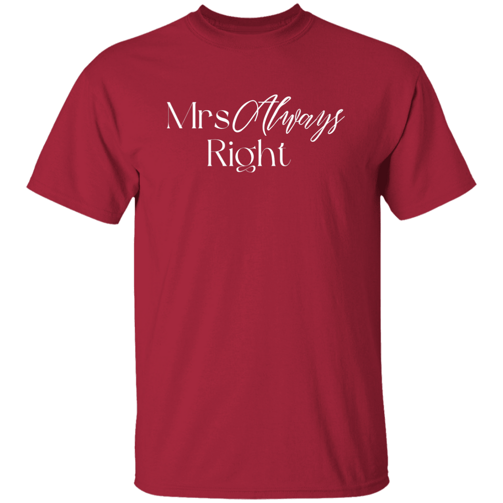 Mrs. Always Right (white letters)