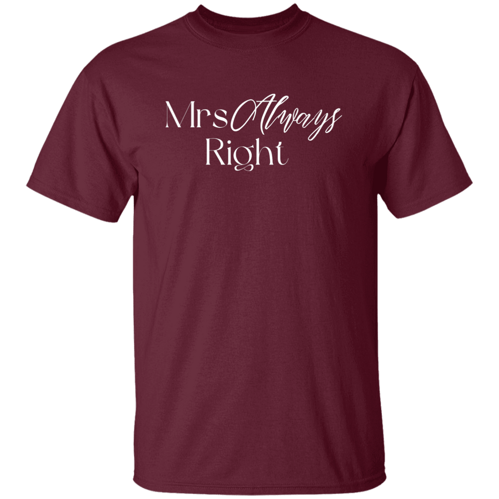 Mrs. Always Right (white letters)