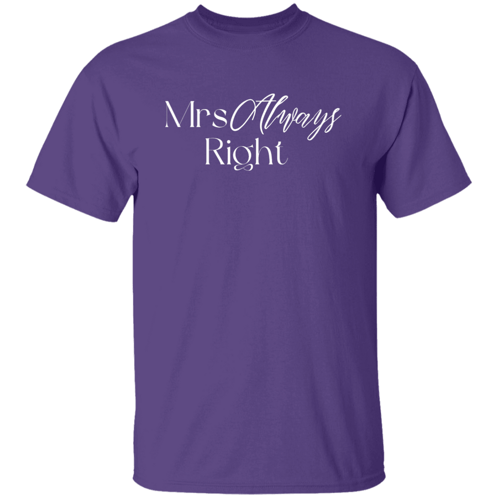 Mrs. Always Right (white letters)