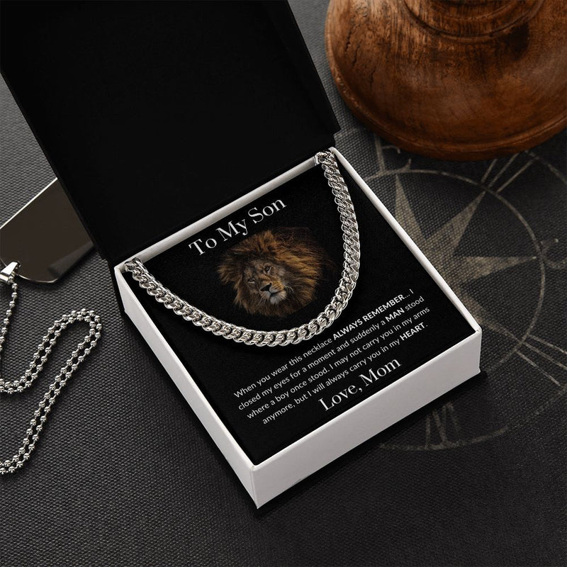 To My Son Love, Mom | Cuban Link Chain