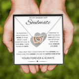 To My Smokin' Hot Soulmate | Interlocking Hearts Necklace (Yellow and White Variants)