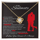 TO MY SOULMATE LOVE KNOT NECKLACE