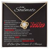 To My Soulmate Love Knot Necklace