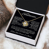 To My Soulmate Love Knot Necklace