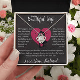 To My Beautiful Wife Love Knot Necklace