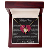 To My Beautiful Wife Love Knot Necklace