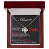 To My Soulmate Love Knot Necklace