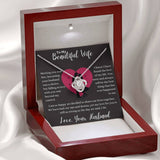 To My Beautiful Wife Love Knot Necklace