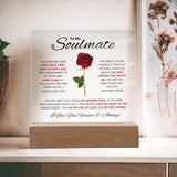 To My Soulmate Acrylic Plaque