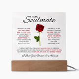 To My Soulmate Acrylic Plaque