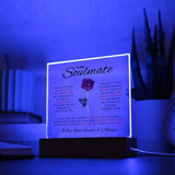 To My Soulmate Acrylic Plaque