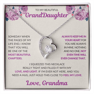 To My Beautiful GrandDaughter | Forever Love Necklace