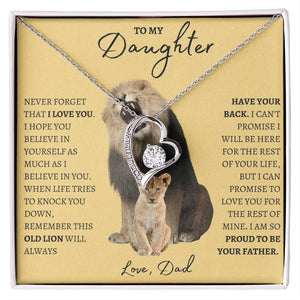 To My Daughter Lions | Forever Love Necklace