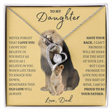 To My Daughter Lions | Forever Love Necklace