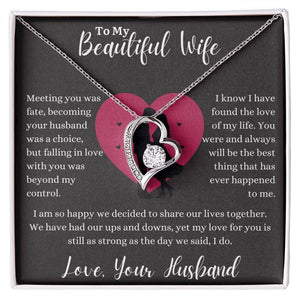 Forever Love Necklace To My Beautiful Wife