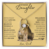 To My Bad Ass Daughter | Forever Love Necklace 2