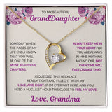 To My Beautiful GrandDaughter | Forever Love Necklace