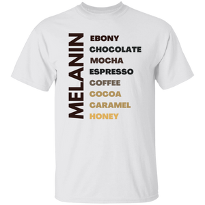 T-Shirt- Melanin | Ebony- Honey