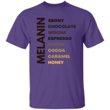 T-Shirt- Melanin | Ebony- Honey