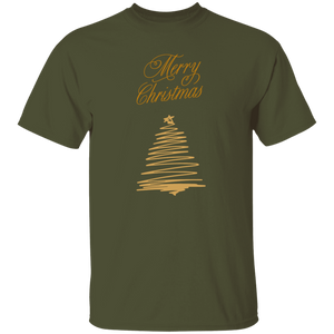 Merry Christmas | Gold Christmas Tree