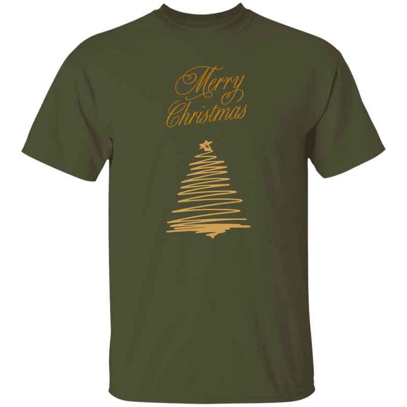 Merry Christmas | Gold Christmas Tree
