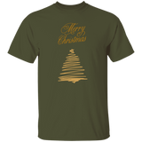 Merry Christmas | Gold Christmas Tree