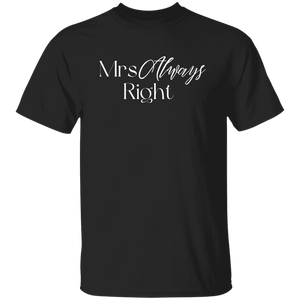 Mrs. Always Right (white letters)