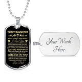 DOG TAG FOR DAUGHTER