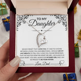 To My Daughter Love, Dad | Forever Love Necklace