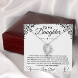 To My Daughter Love, Dad | Forever Love Necklace