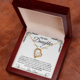 To My Daughter Love, Dad | Forever Love Necklace