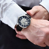 Men's Openwork Watch with Dad Message Card