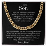 To My Son Love, Dad | Cuban Link Chain