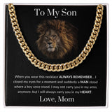 To My Son Love, Mom | Cuban Link Chain