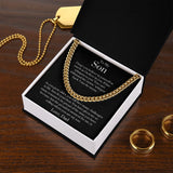 To My Son Love, Dad | Cuban Link Chain