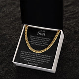 To My Son Love, Dad | Cuban Link Chain