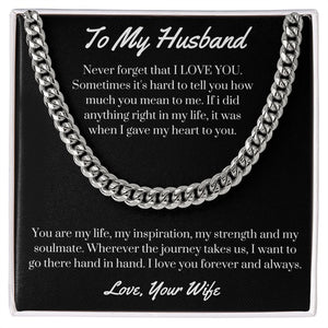 To My Husband | Cuban Link