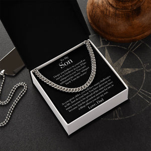 To My Son Love, Dad | Cuban Link Chain