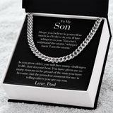 To My Son Love, Dad | Cuban Link Chain