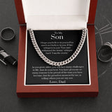 To My Son Love, Dad | Cuban Link Chain