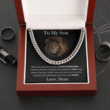 To My Son Love, Mom | Cuban Link Chain