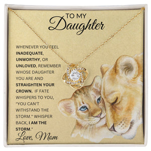 To My Daughter/Love Mom Love Knot