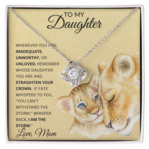 To My Daughter/Love Mom Love Knot