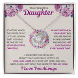 To My Beautiful Daughter | Love Knot Necklace