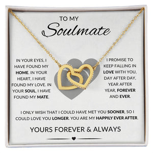 To My Soulmate | Interlocking Hearts