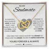 To My Soulmate | Interlocking Hearts