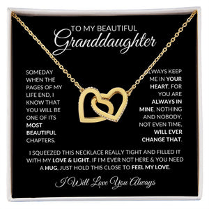 To My Granddaughter | Interlocking Hearts