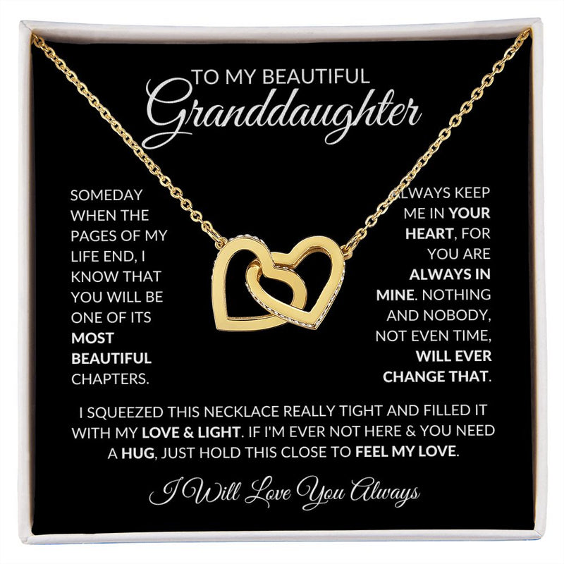 To My Granddaughter | Interlocking Hearts